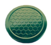 Metalen deksel met relief raat motief (Weck) toc 80