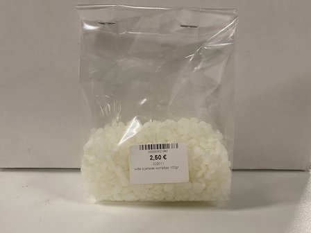 Witte bijenwas korreltjes - 100gr