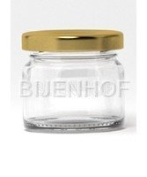 Ronde glazen pot toc43 (30gr - 30ml) + deksel