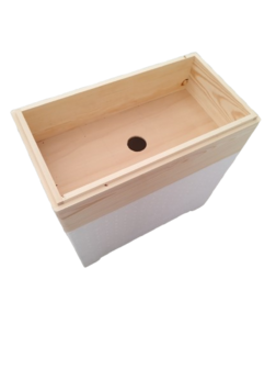 Houten voederbak voor Stehr 6 ramer