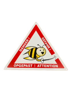 Plaat PVC - Opgepast bijen