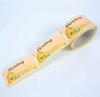 Etiket honing met korf 250st