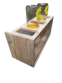 Houten muilkorf met vangpotten DB10