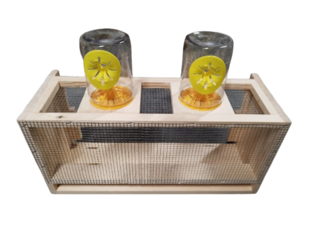 Houten muilkorf met vangpotten Simplex