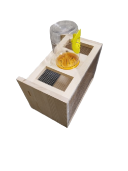 Houten muilkorf met vangpotten Stehr 6R