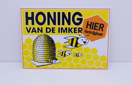 PVC plaat - honing van de imker