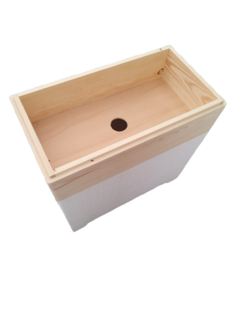 Houten voederbak voor Stehr 6 ramer