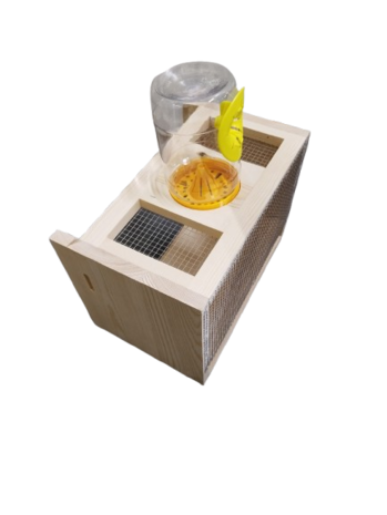 Houten muilkorf met vangpotten Stehr 6R